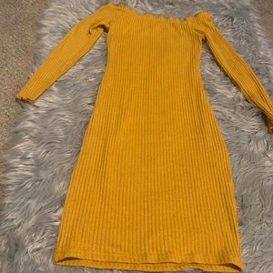 Long sleeve off the shoulder dress